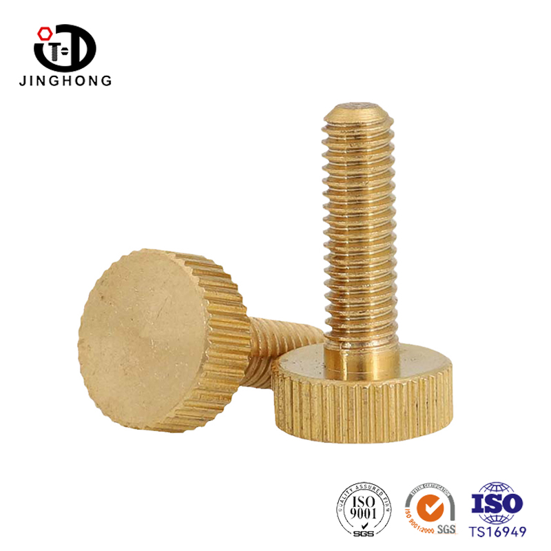 Brass Knurled Flat Head Thumb Screw