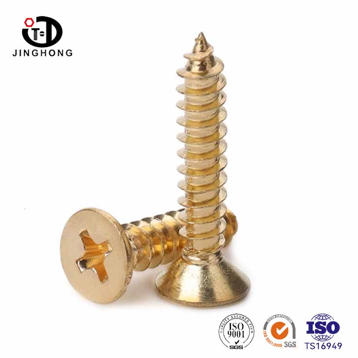 Brass Phillips Flat Head Wood Screw