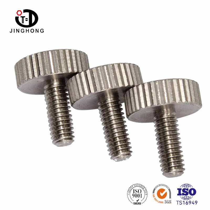 Decorative Cheese Head Screw Vertically Knurled