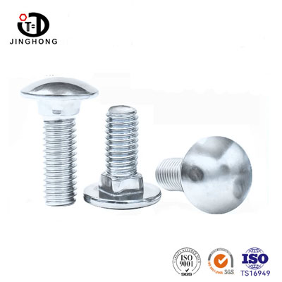 DIN603 Cup Head Square Neck Bolts, Blue-White Zinc Plated