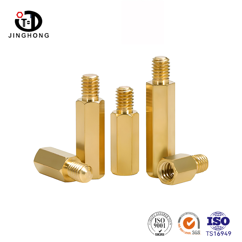 Hexagonal Brass Single-Ended Stud Standoff