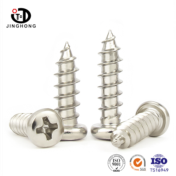 Nickel Plated Self Threading Screws