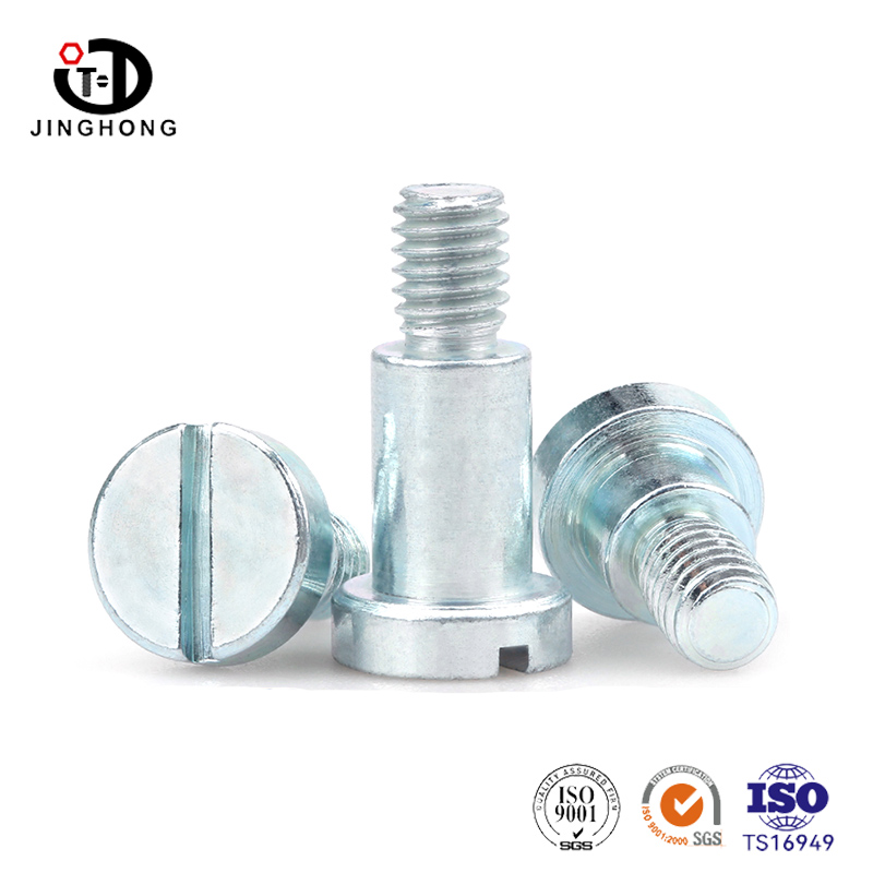Slotted Shoulder Screw - Zinc Plated