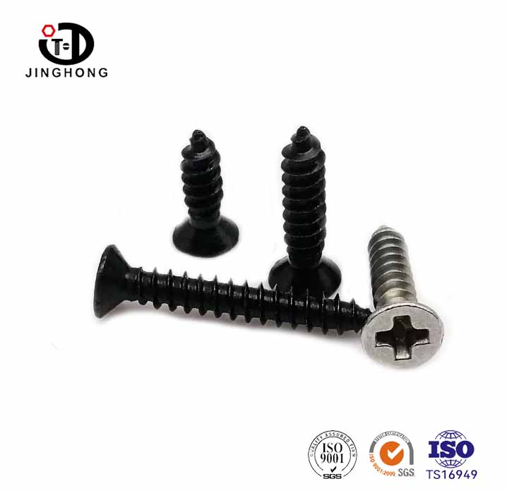 Small Cross Phillips Flat Head Self tapping Wood Screw